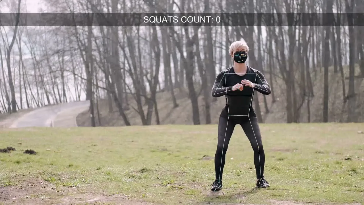 Video: Mr. Pose application | Squats measurement